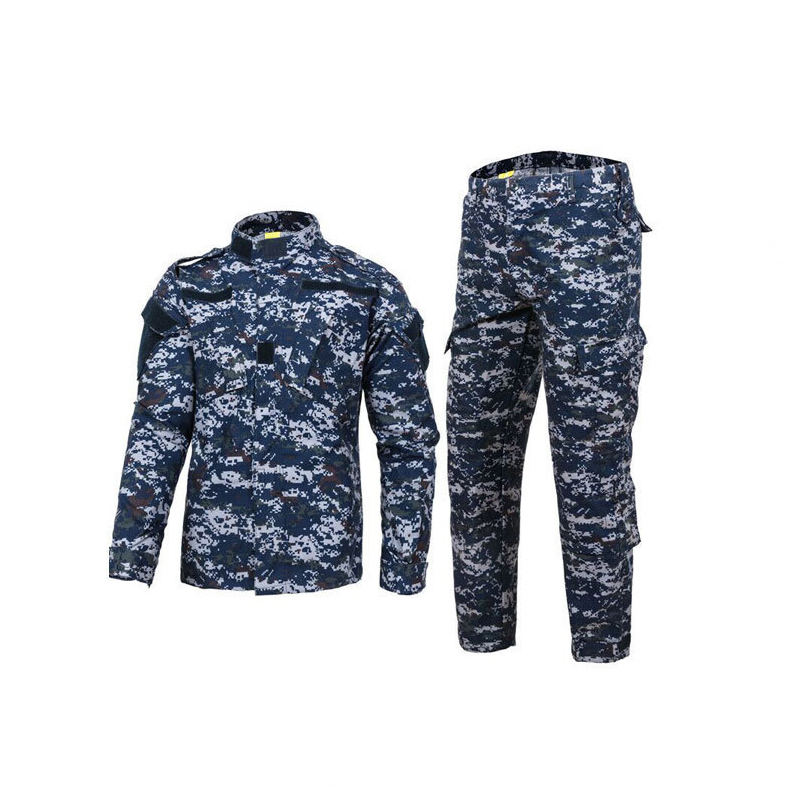 Männer Taktische Uniformen Acu Universal Armee Kampf Anzug Camouflage Marineblau Ribstop Wachmann Uniform Militärischen Stil Uniform