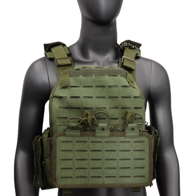 Molle Systerm Camo Combat Body Protection Plate Carrier Einhand-Schnellverschluss-Tarnfarbe Taktische Weste 